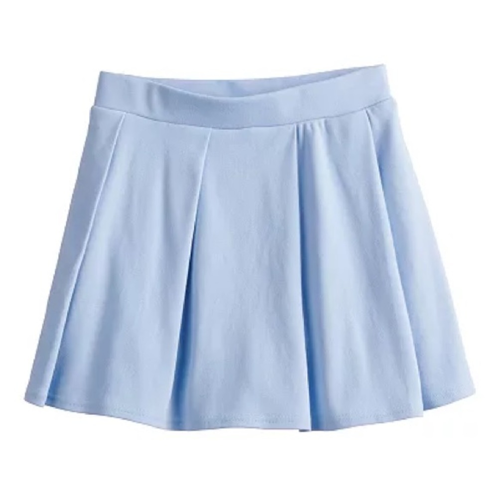 Juniors' SO® Pleated Mini Skort in Frost Wind / Size Small
